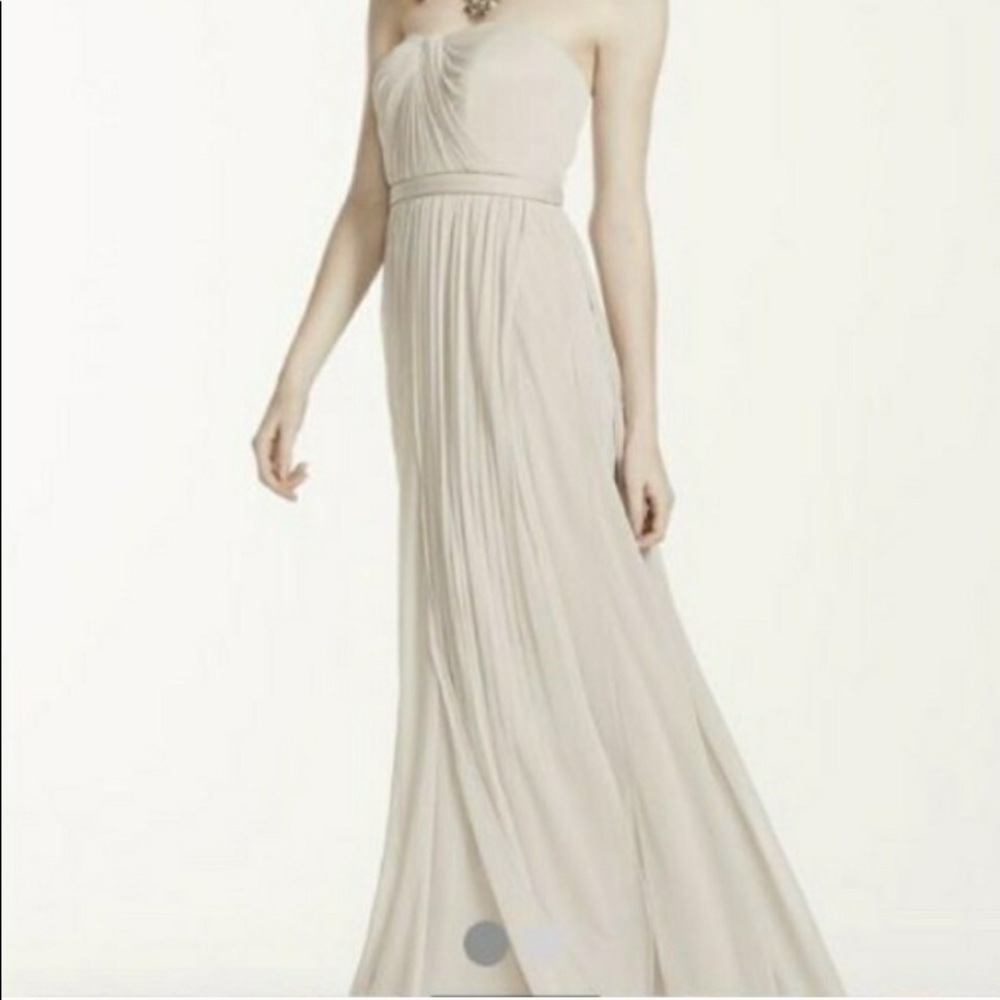 David’s Bridal Champagne Dress